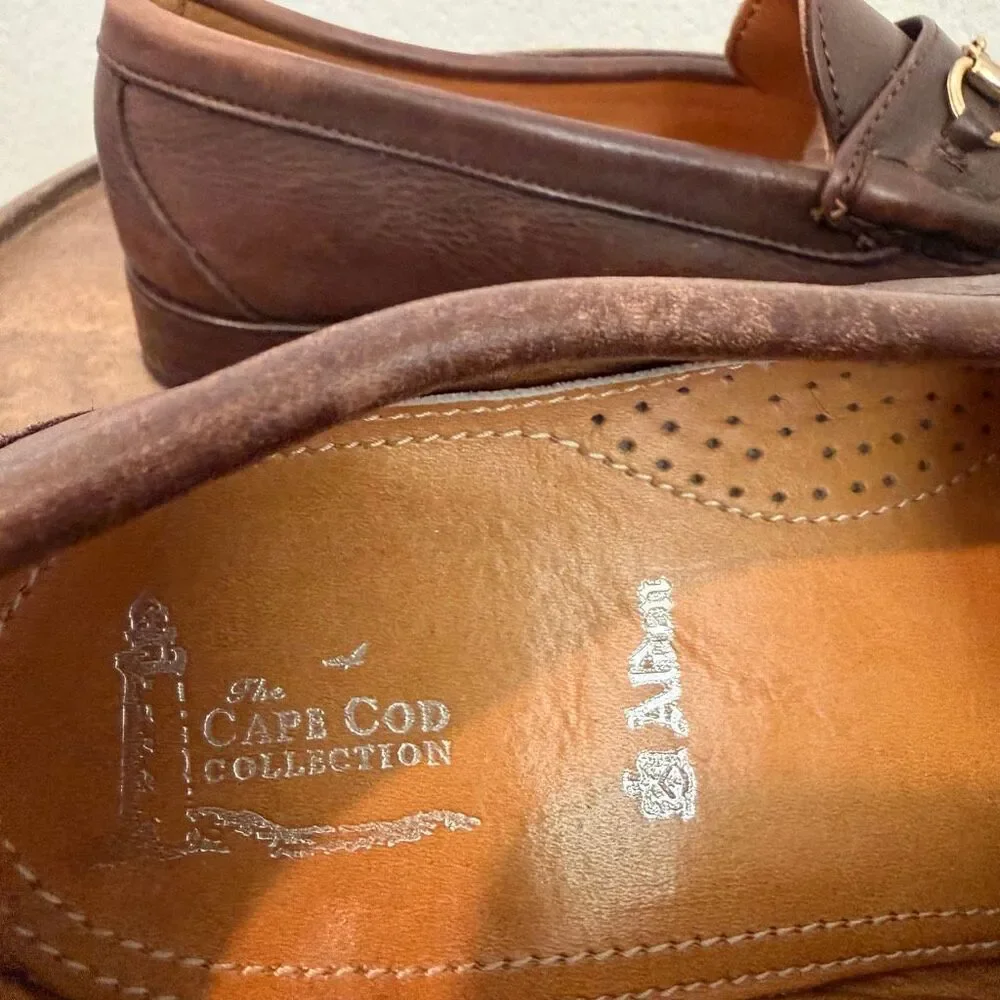 Alden Cape Cod Collection Brown Leather Horse Bit Slip-On Loafer Men's Size 10